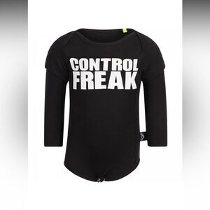 NUNUNU FREAK Control Freak Bodysuit in Black Size: 18-24 mth (92 cm), Like New